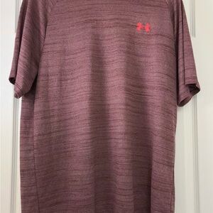 LG Men's Heathered Burgundy Short Sleeve Tee